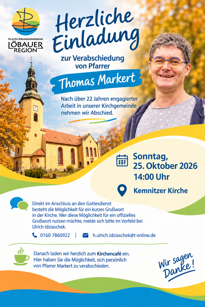 Verabschiedung von Pfarrer Thomas Markert